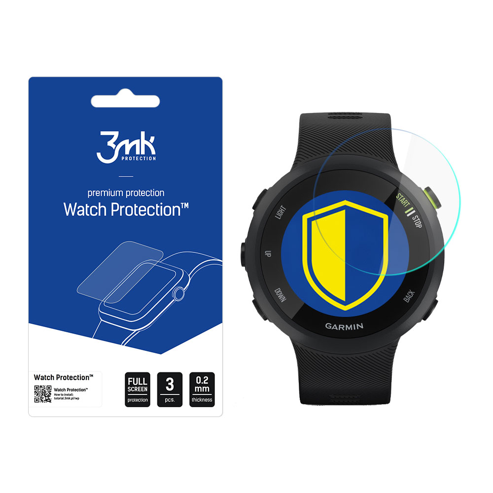 Garmin Forerunner 45 - 3mk Watch Protection™ vs. FlexibleGlass Lite