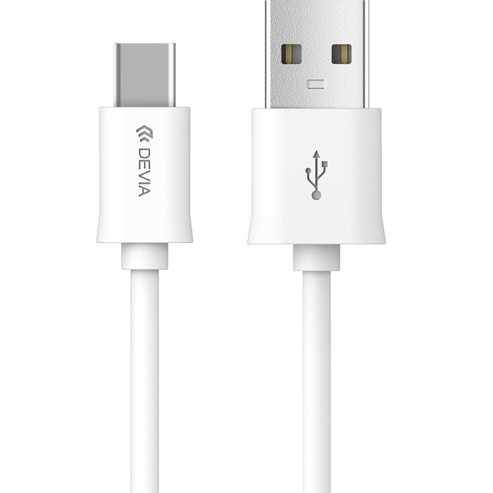 Devia cable Smart EC082 USB - USB-C 1,0 m 2,1A valge