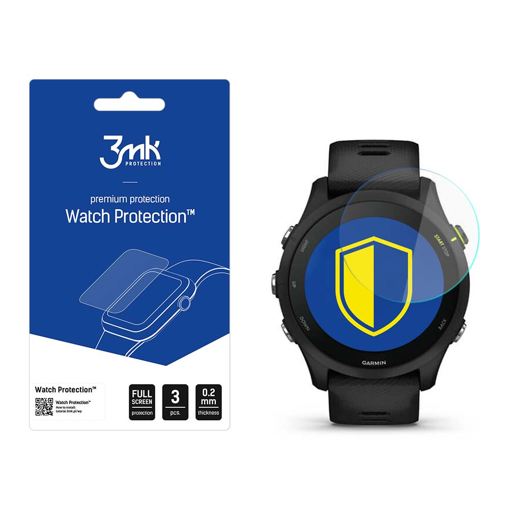 Garmin Forerunner 255 - 3mk Watch Protection™ vs. FlexibleGlass Lite