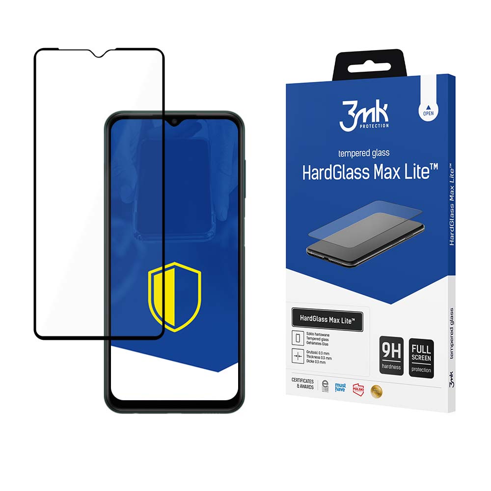 9H 3mk HardGlass Max Lite™ klaas Samsung Galaxy M13 4G jaoks