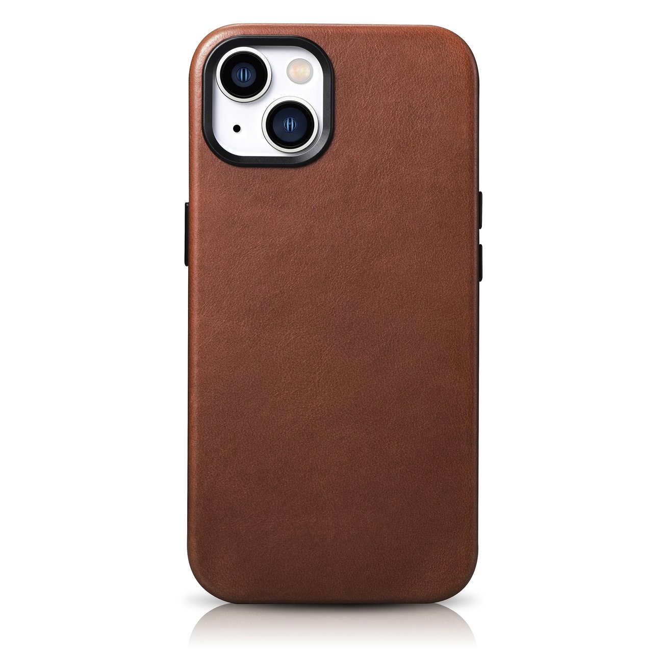 iCarer Oil Wax Premium Leather Case iPhone 14 Plus Magnetic Leather Case MagSafe Brown (WMI14220703-RB)