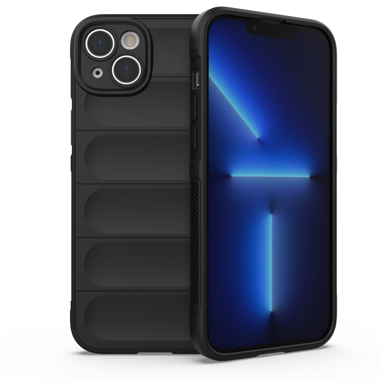 Magic Shield ümbris iPhone 14 Plus'ile paindlik soomustatud kate must