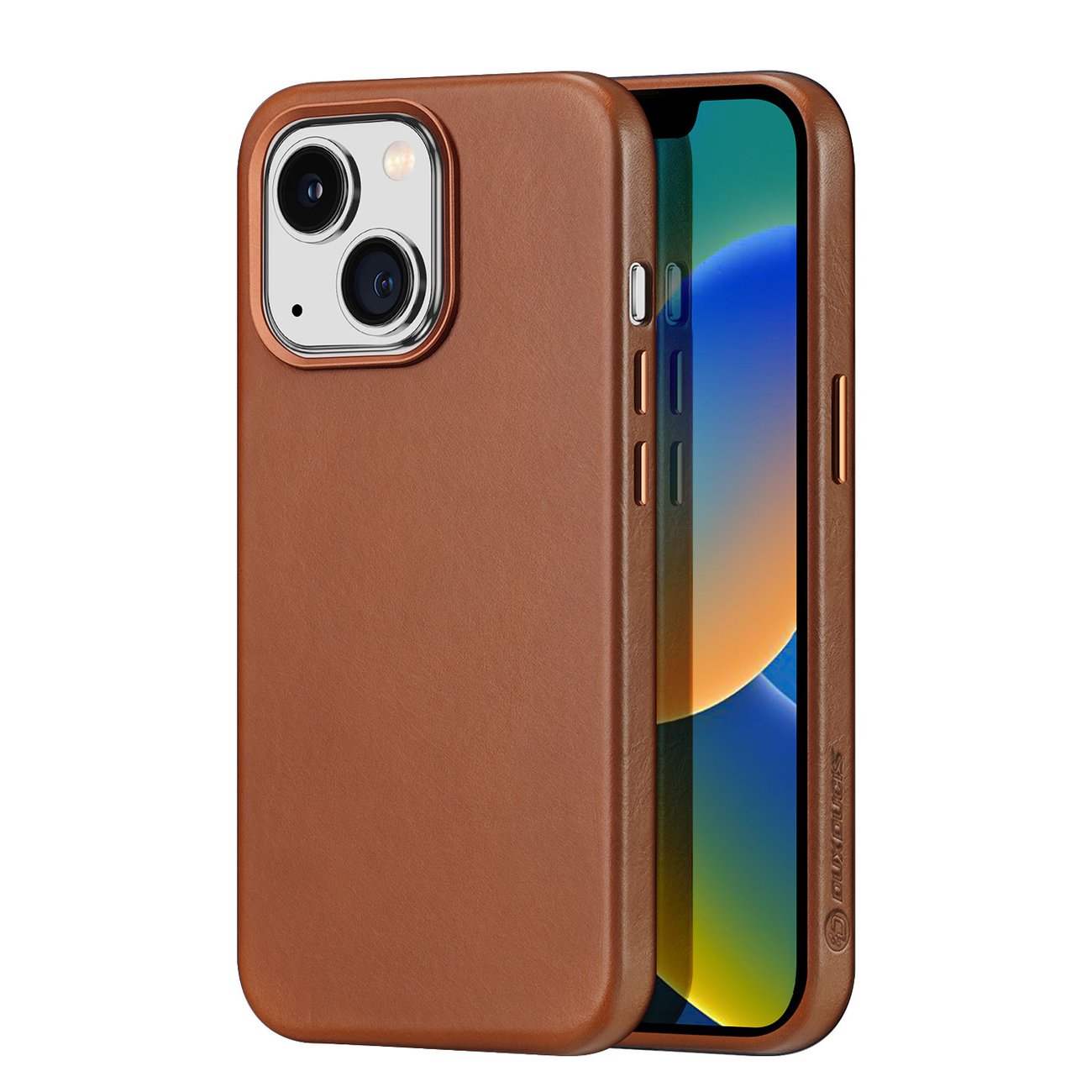 Dux Ducis Napoli iPhone 14 Plus magnetiline nahkümbris MagSafe Brown