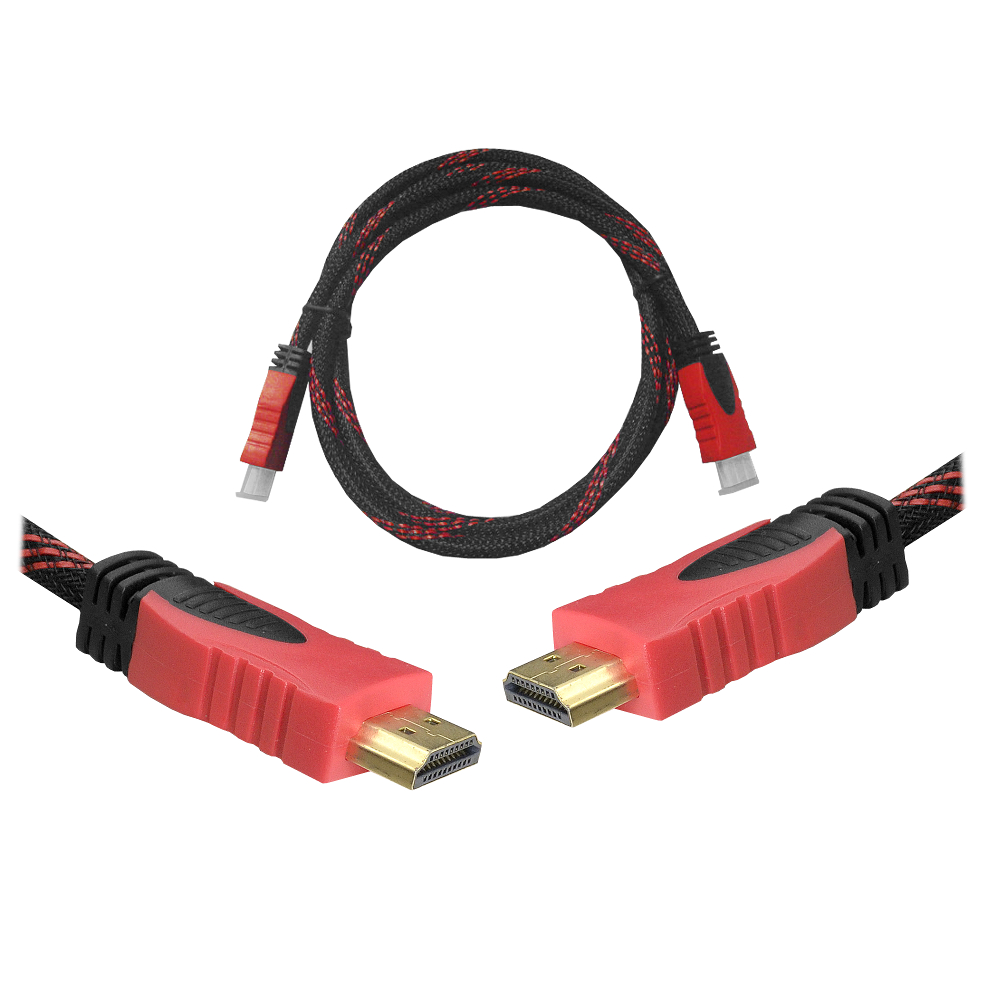 Cable HDMI-HDMI 1,5m punane v1.4 blist.