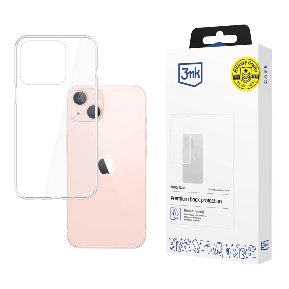 Kott iPhone 14 Plus'ile 3mk Armor Case sarjast - läbipaistev