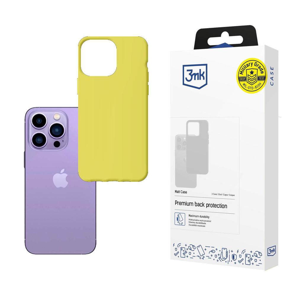 Kaaned iPhone 14 Pro jaoks 3mk Matt Case sarjast - laimiroheline
