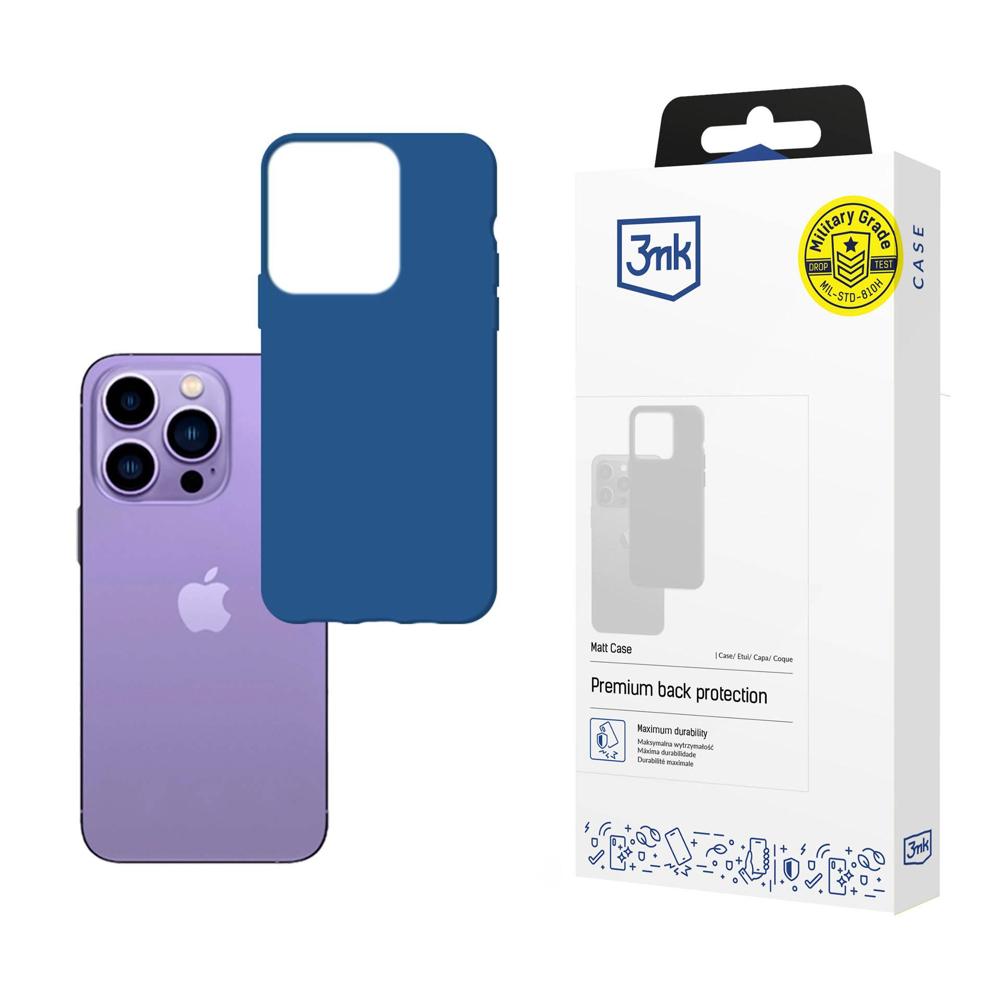 Kaaned iPhone 14 Pro Max'ile 3mk Matt Case sarjast - sinine