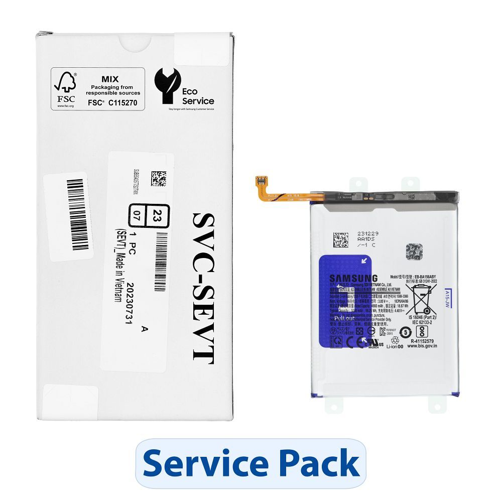 ServicePack Battery EB-BA156ABY jaoks SAMSUNG A15 A155F / A156B GH82-33639A