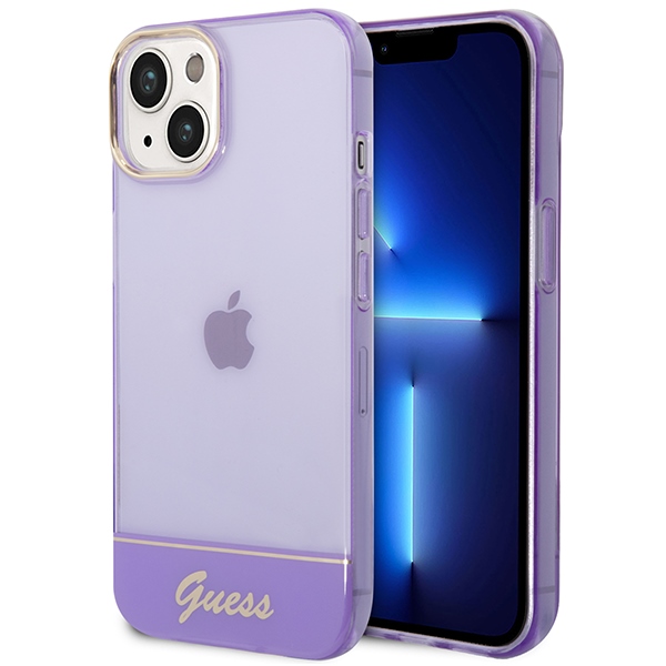 Guess Translucent iPhone 14 6.1" Ümbris - lilla