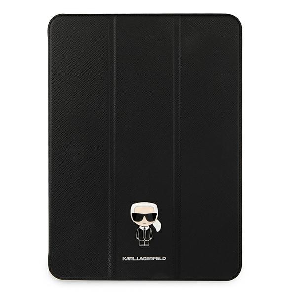 Karl Lagerfeld Saffiano Ikonic Karl Ümbris jaoks iPad 12.9" Pro 2021 - must