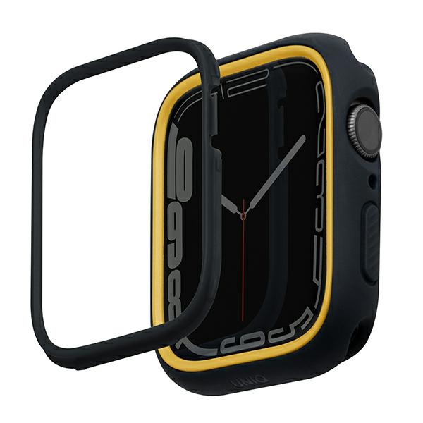Uniq Moduo ümbris jaoks Apple Watch 4/5/6/7/8/9/SE/SE2 44/45mm - must and mustard