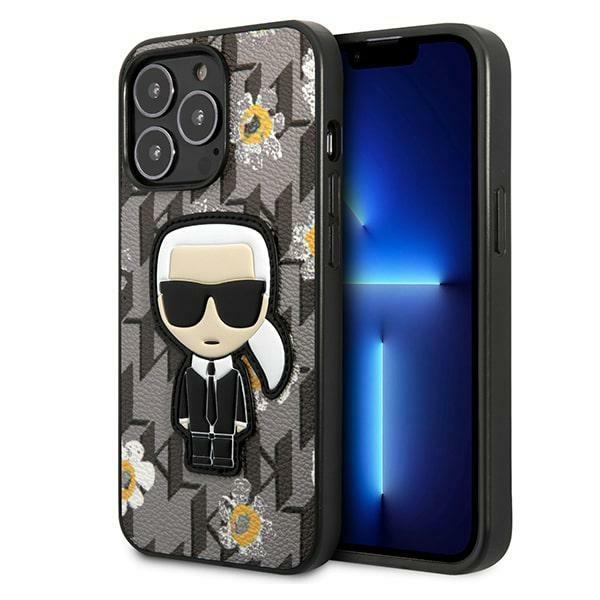 Karl Lagerfeld Flower Ikonik Karl ümbris jaoks iPhone 13 Pro / iPhone 13 - hall