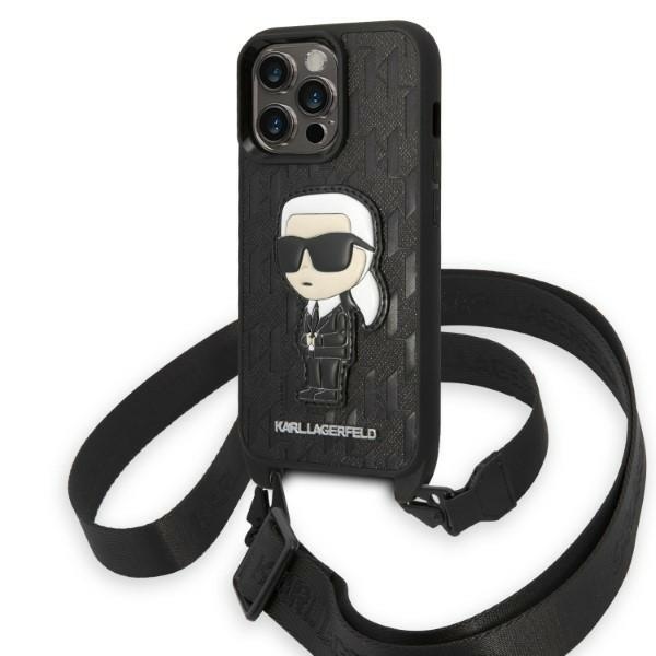 Karl Lagerfeld KLHCP14LSTKMK iPhone 14 Pro 6.1" must/must hardcase Monogram Ikonik Patch