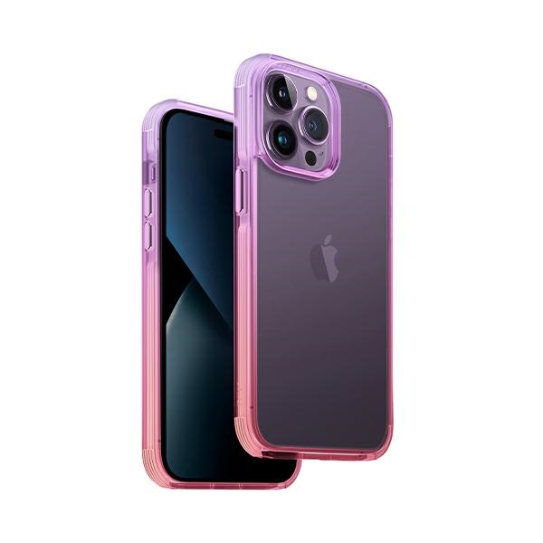 Uniq Combat Duo ümbris jaoks iPhone 14 Pro - lilac and roosa