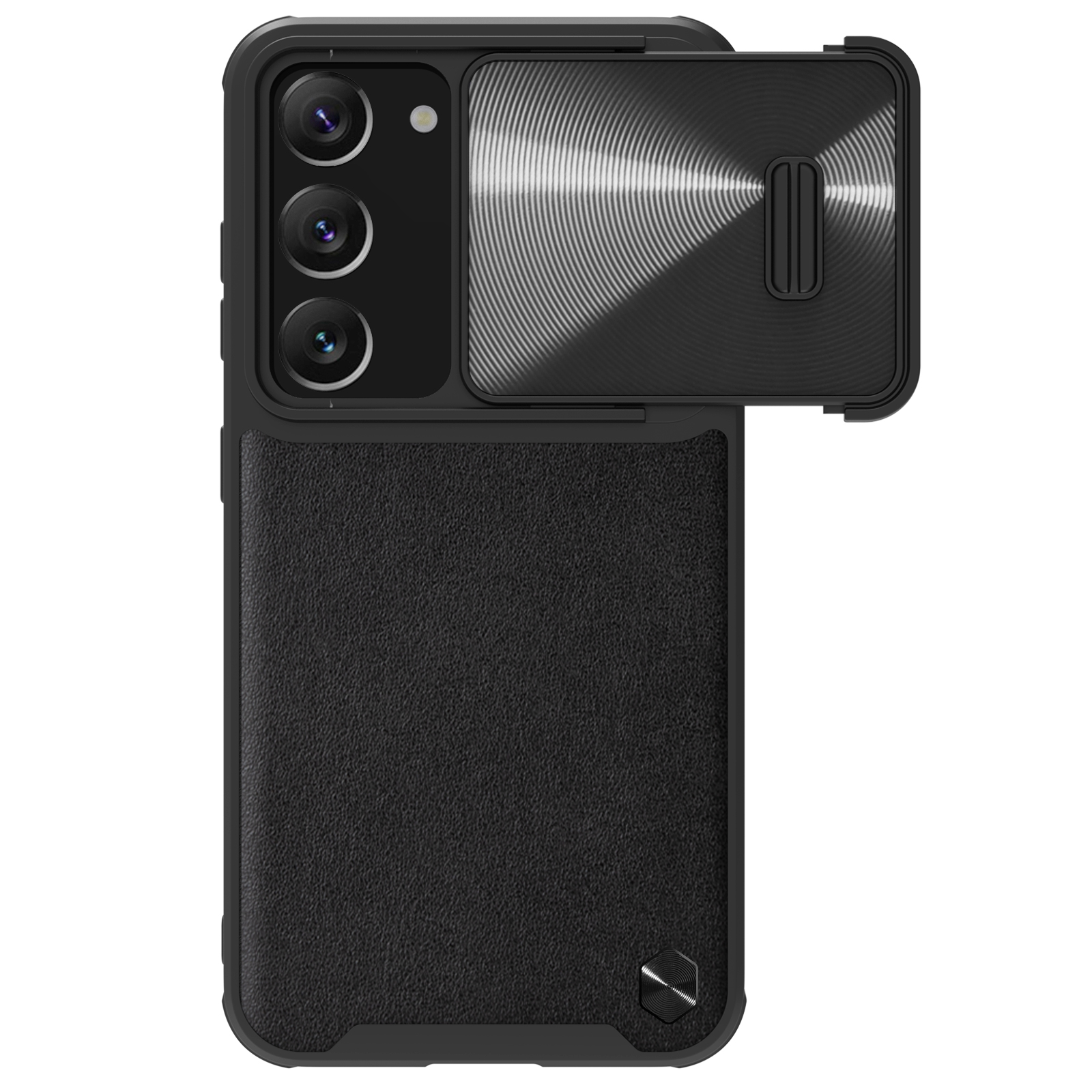 Nillkin CamShield Leather S Ümbris jaoks Samsung Galaxy S23+ cover with camera cover must