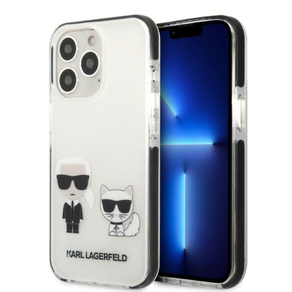 Karl Lagerfeld KLHCP13XTPEKCW iPhone 13 Pro Max 6.7" hardcase valge/valge Karl&Choupette