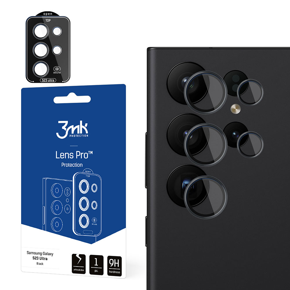 Karastatud klaas jaoks camera 3mk Lens Pro Samsung S918 S23 Ultra 5G