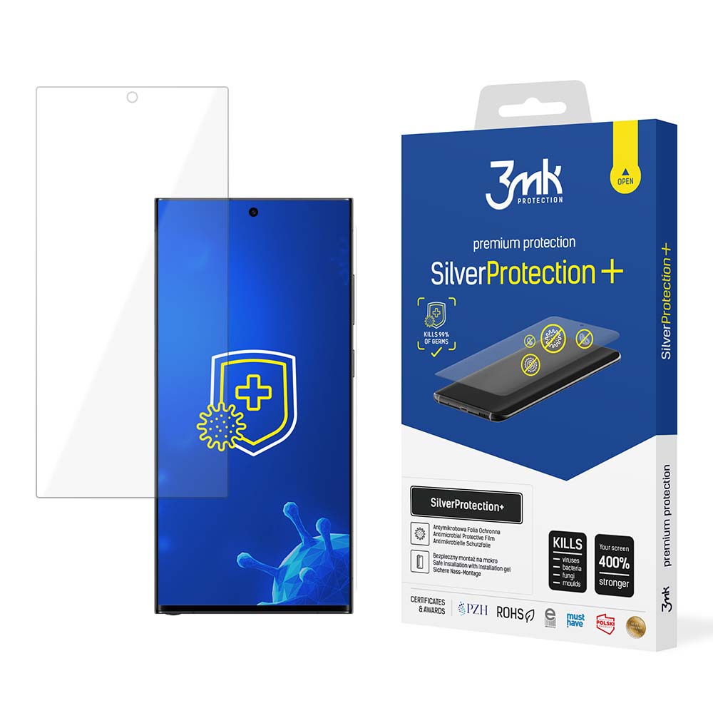 LCD Ekraanikaitse 3mk hõbedane Protection+ Samsung S918 S23 Ultra 5G