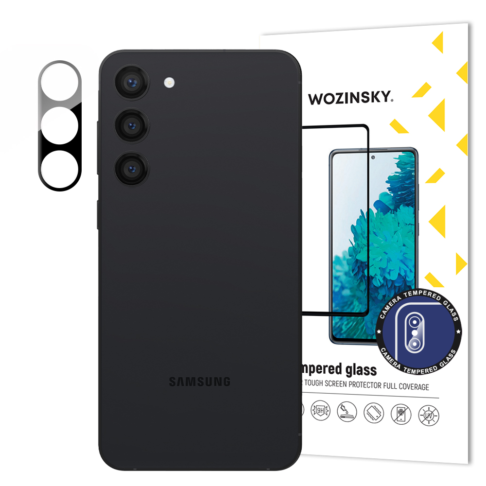 Wozinsky Full Camera Glass Samsung Galaxy S23 Karastatud klaas jaoks 9H camera