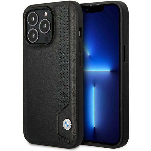 Ümbris BMW BMHCP14L22RBDK iPhone 14 Pro 6.1" must/must hardcase Leather sinine Dots