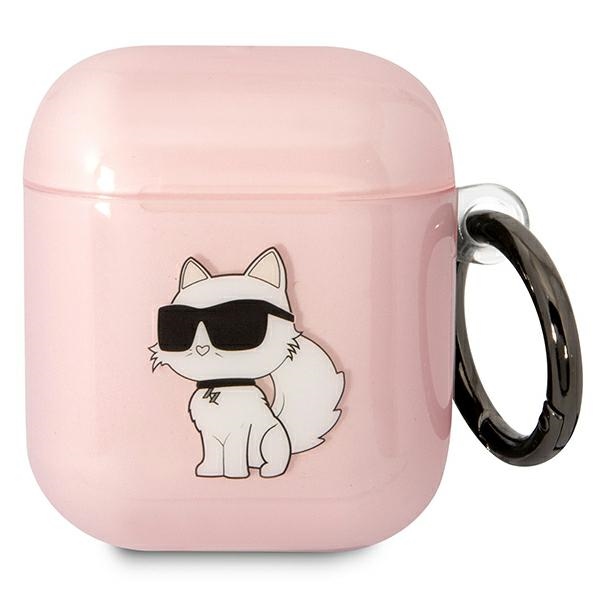 Karl Lagerfeld KLA2HNCHTCP Airpods 1/2 cover roosa/roosa Ikonik Choupette