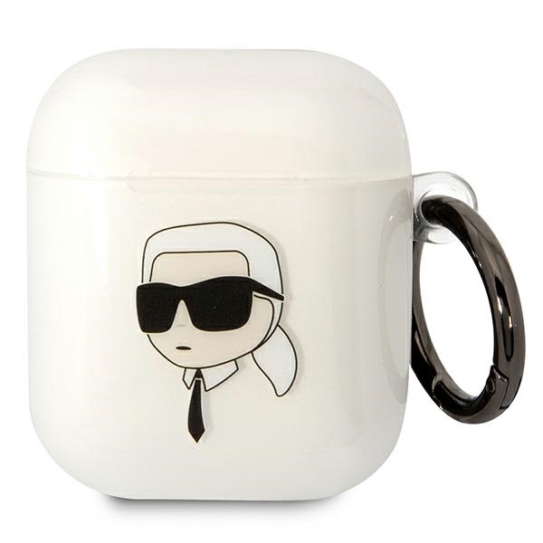 Karl Lagerfeld KLA2HNIKTCT AirPods 1/2 cover läbipaistev Karl`s Head