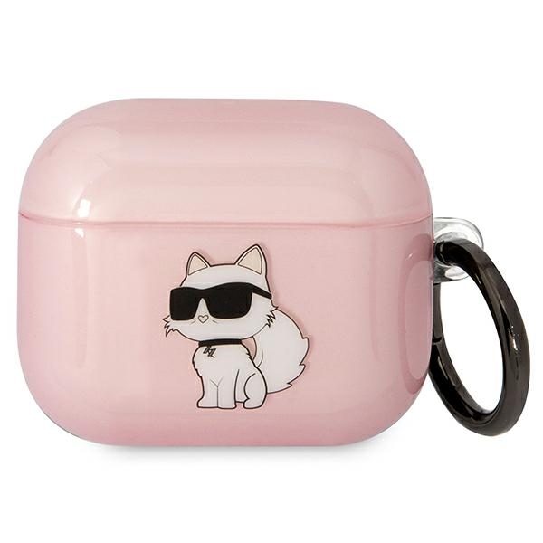 Karl Lagerfeld KLA3HNCHTCP Airpods 3 cover roosa/roosa Ikonik Choupette