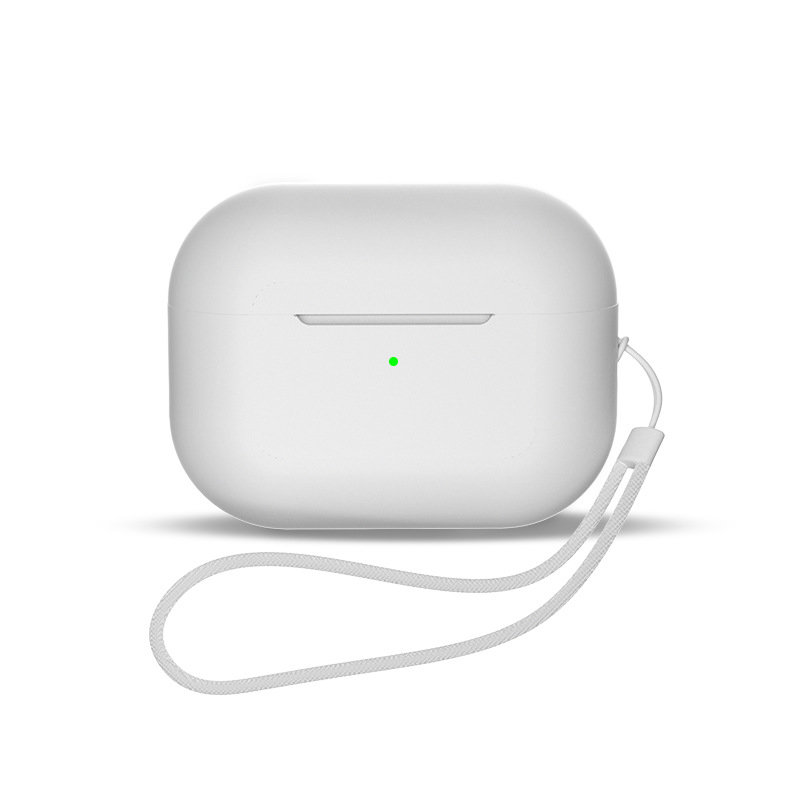 Silicone ümbris jaoks AirPods 1 / AirPods 2 + wrist strap lanyard - valge