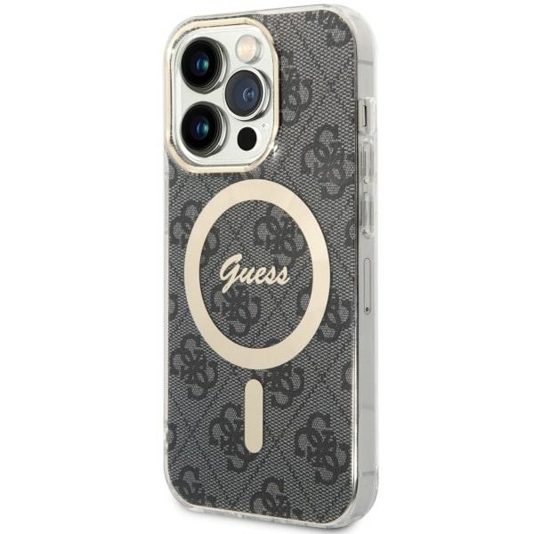 Guess 4G MagSafe ümbris jaoks iPhone 14 Pro - must