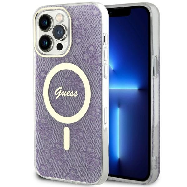 Guess GUHMP14XH4STU iPhone 14 Pro Max 6.7" lilla/lilla hardcase 4G MagSafe