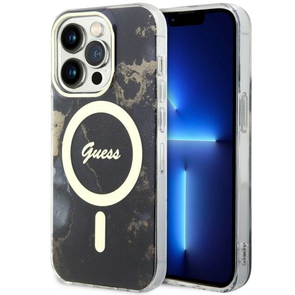 Guess GUHMP14XHTMRSK iPhone 14 Pro Max 6.7" must/must hardcase Golden Marble MagSafe