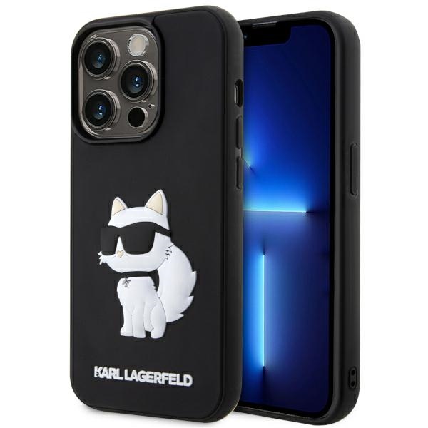 Karl Lagerfeld KLHCP14X3DRKHNK iPhone 14 Pro Max 6.7" must/must hardcase Rubber Choupette 3D