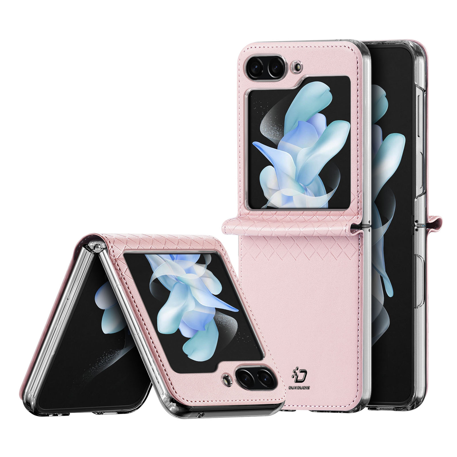 Dux Ducis Bril leather ümbris jaoks Samsung Galaxy Z Flip 5 5G - roosa