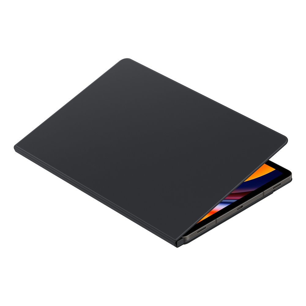 Flip ümbris with stand jaoks Samsung Galaxy Tab S9 Smart Book Cover - must