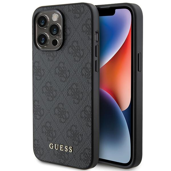 Guess 4G Metal kuldne Logo iPhone 15 Pro Max Ümbris - hall