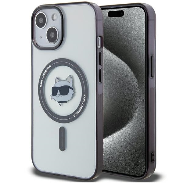 Karl Lagerfeld KLHMP15SHCHNOTK iPhone 15 6.1" läbipaistev hardcase IML Choupette`s Head MagSafe
