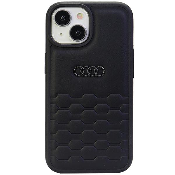 Audi GT Synthetic Leather ümbris jaoks iPhone 15 Plus - must