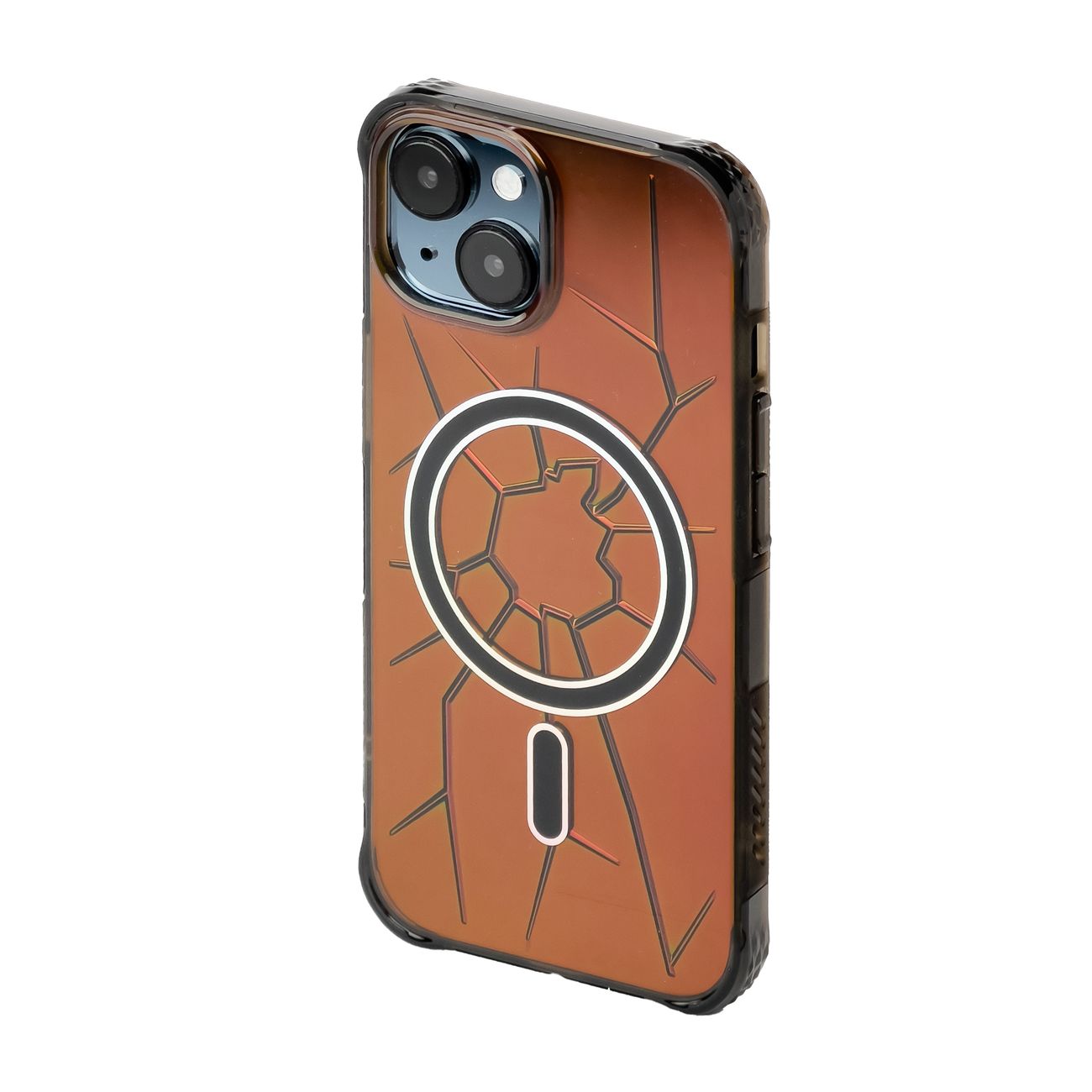 MagSafe Kingxbar PQY Crack Series silicone ümbris jaoks iPhone 15 - must