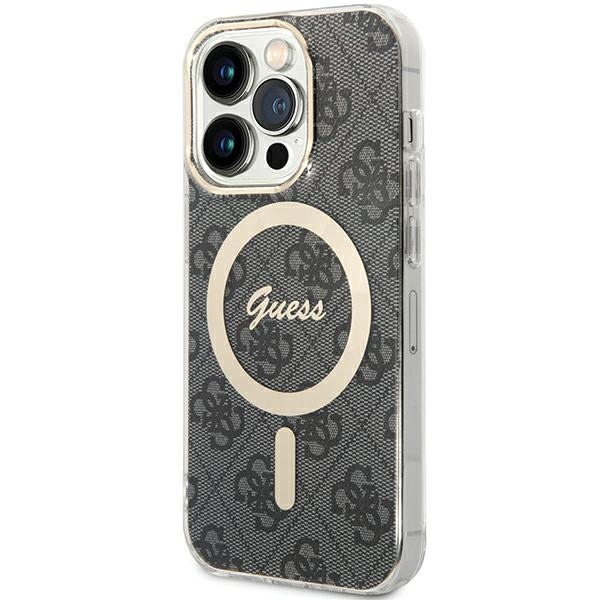 Guess IML 4G MagSafe ümbris jaoks iPhone 15 Pro - must
