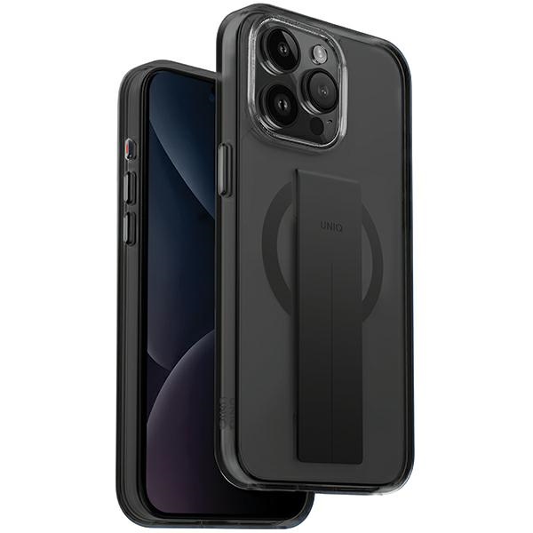 Uniq Heldro Mag Magclick Charging ümbris jaoks iPhone 15 Pro Max - must