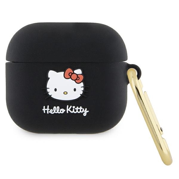 Hello Kitty Silicone 3D Kitty Head ümbris jaoks AirPods 3 - must