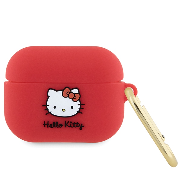 Hello Kitty Silicone 3D Kitty Head ümbris jaoks AirPods Pro - fuchsia