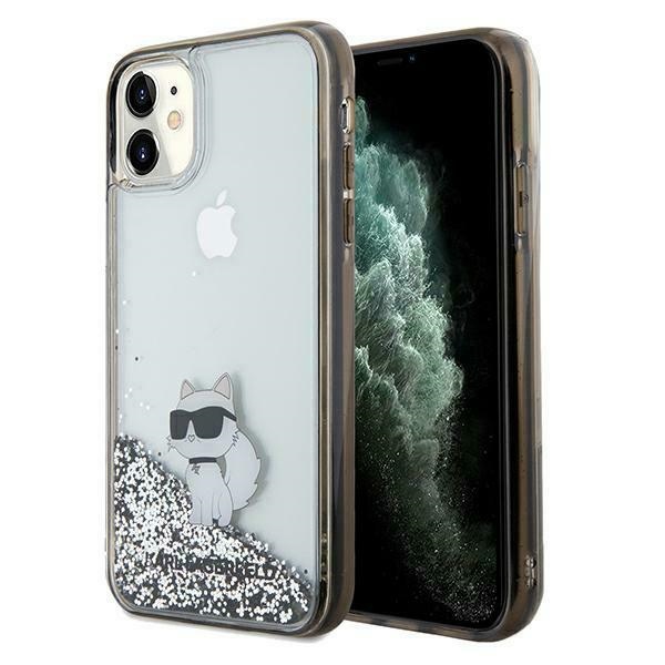 KARL LAGERFELD ümbris jaoks IPHONE 11 KLHCN61LKCNSK (Liquid Glitter C) läbipaistev