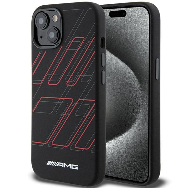 AMG Silicone Large Rhombuses Pattern MagSafe Ümbris jaoks iPhone 15/14/13 - must