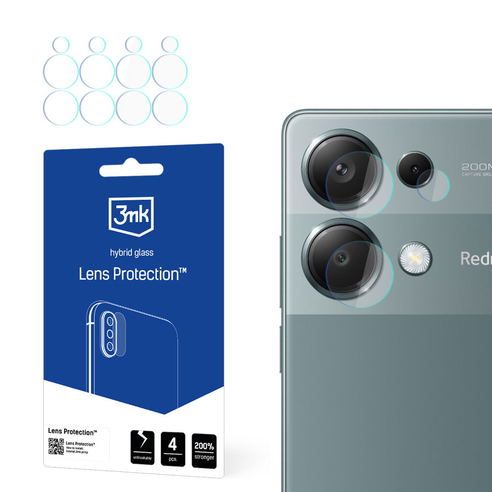 3mk Lens Protection™ hybrid camera glass jaoks Redmi Note 13 Pro 4G