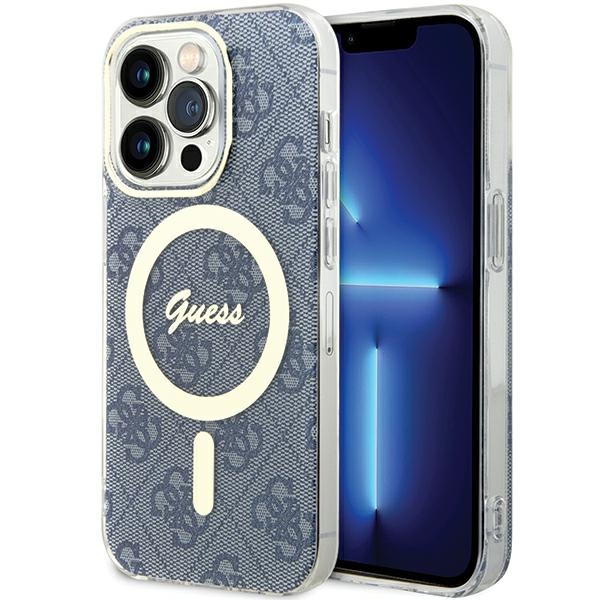Guess IML 4G MagSafe ümbris jaoks iPhone 15 Pro Max - sinine