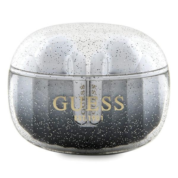 Guess Glitter Gradient TWS Bluetooth headphones with docking station - must