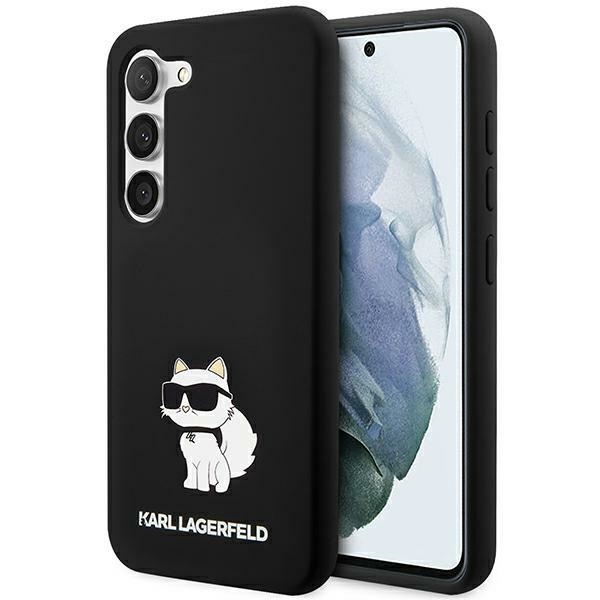 Karl Lagerfeld Silicone Choupette ümbris jaoks Samsung Galaxy S24+ - must
