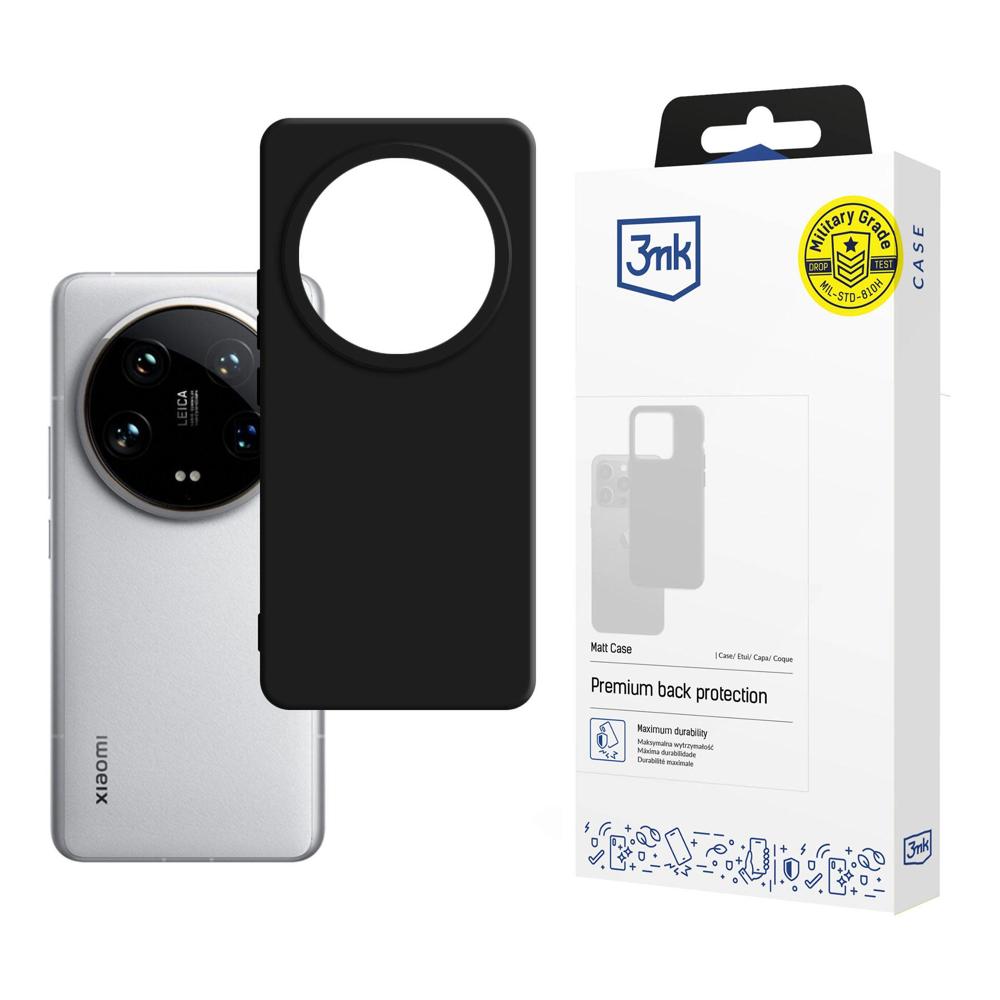 3mk Matt Ümbris jaoks Xiaomi 14 Ultra - must