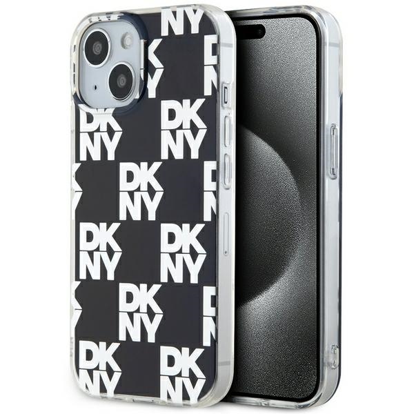 DKNY IML Checkered Mono Pattern ümbris jaoks iPhone 15 / 14 / 13 - must